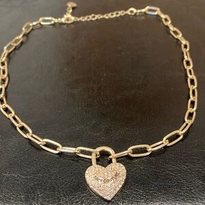 Juicy Couture Gold Heart Pendant Necklace like new